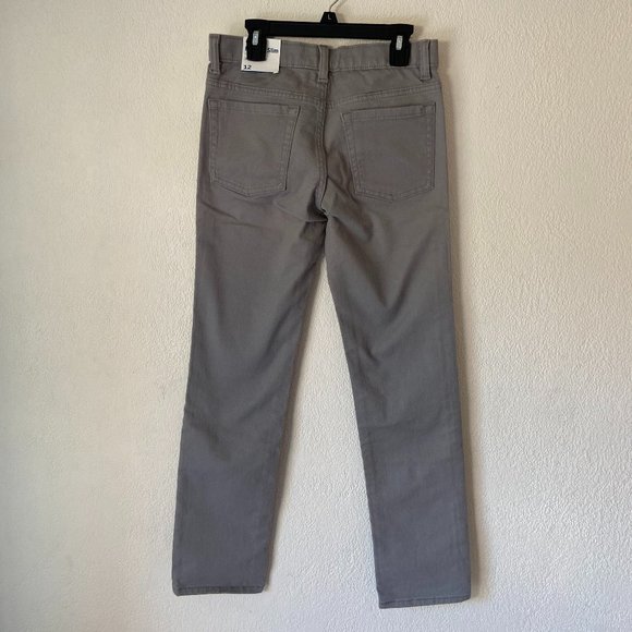 3/$30Boy Light Grey Old Navy Adjustable Waist Relax Slim Size 12 NWT BuiltInWarm - Picture 2 of 3